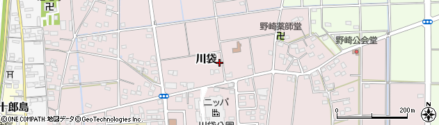 静岡県磐田市川袋611周辺の地図
