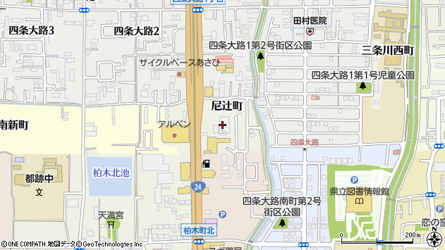 〒630-8021 奈良県奈良市尼辻町の地図