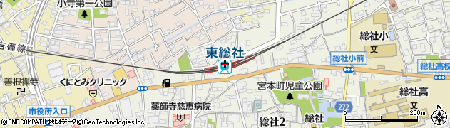 東総社駅周辺の地図