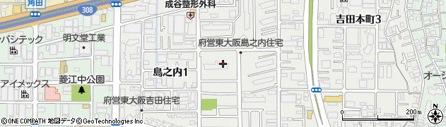 大阪府東大阪市島之内周辺の地図
