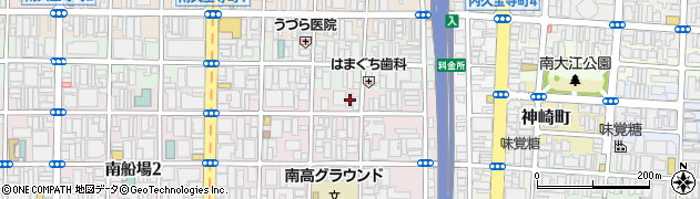 大阪府大阪市中央区南船場1丁目7-6周辺の地図