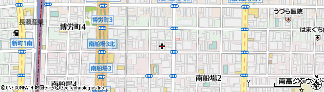 大阪府大阪市中央区南船場3丁目1周辺の地図