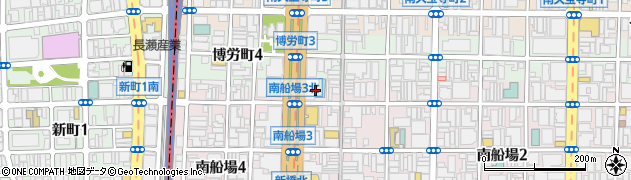大阪府大阪市中央区南船場3丁目9周辺の地図