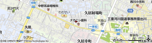 三重県津市久居中町275周辺の地図