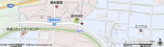 静岡県袋井市東同笠365周辺の地図