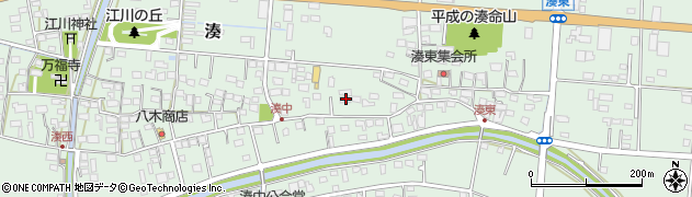 静岡県袋井市湊608周辺の地図