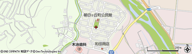 三重県伊賀市朝日ケ丘町周辺の地図