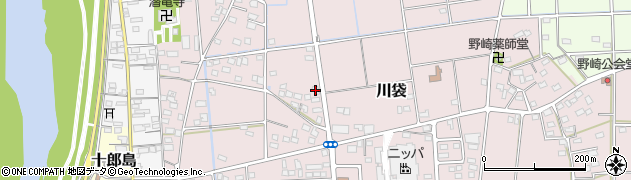 静岡県磐田市川袋560周辺の地図