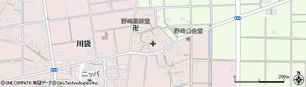静岡県磐田市川袋997周辺の地図
