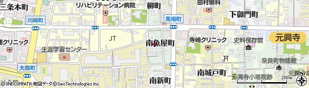 奈良県奈良市南魚屋町12周辺の地図