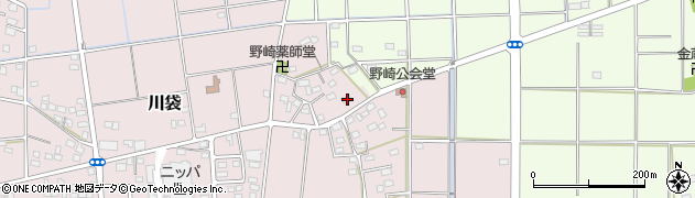 静岡県磐田市川袋991周辺の地図