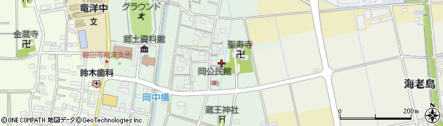 静岡県磐田市岡300周辺の地図