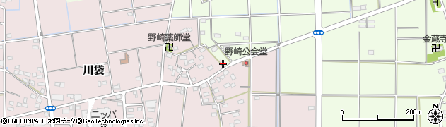 静岡県磐田市川袋988周辺の地図