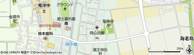 静岡県磐田市岡303周辺の地図