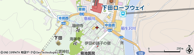 静岡県下田市一丁目2周辺の地図