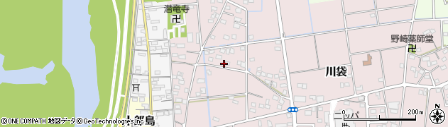 静岡県磐田市川袋528周辺の地図