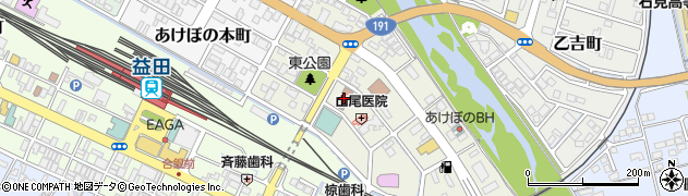 益田公共職業安定所周辺の地図