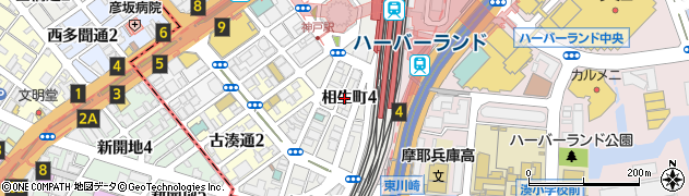 アコーズタワー神戸駅前周辺の地図