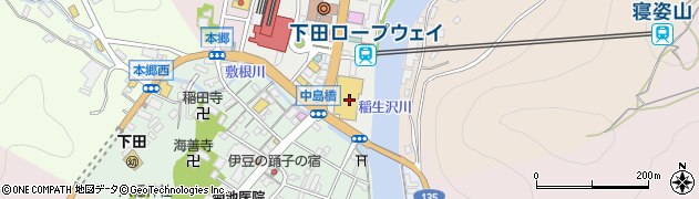 下田とうきゅう周辺の地図