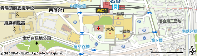 トヨタレンタリース兵庫名谷駅前店周辺の地図