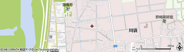 静岡県磐田市川袋531周辺の地図