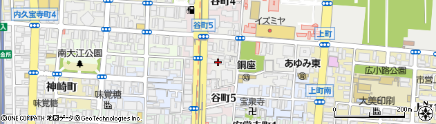 大阪府大阪市中央区谷町5丁目2周辺の地図