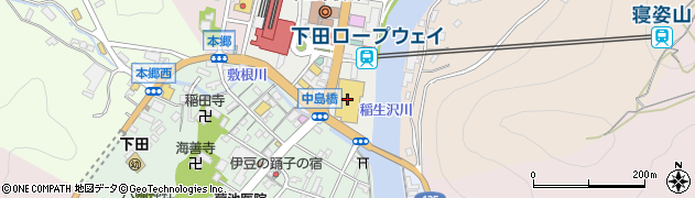 ファッションセンターしまむら下田とうきゅう店周辺の地図