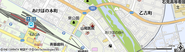 益田広域消防本部火災発生情報周辺の地図