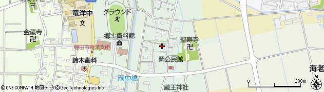 静岡県磐田市岡299周辺の地図