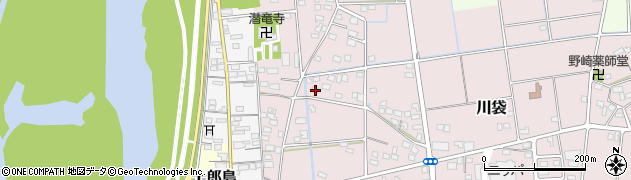静岡県磐田市川袋519周辺の地図
