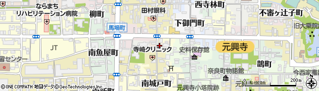 奈良県奈良市南中町周辺の地図