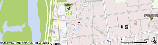 静岡県磐田市川袋482周辺の地図