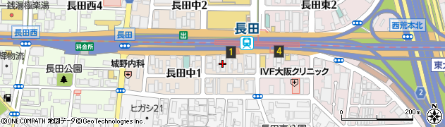 ローソン長田駅西店周辺の地図
