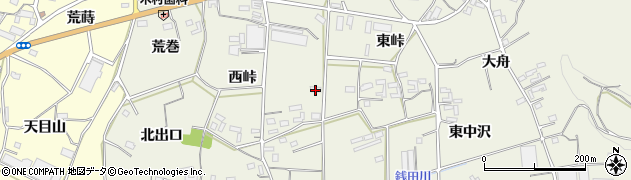 愛知県豊橋市小島町（峠）周辺の地図