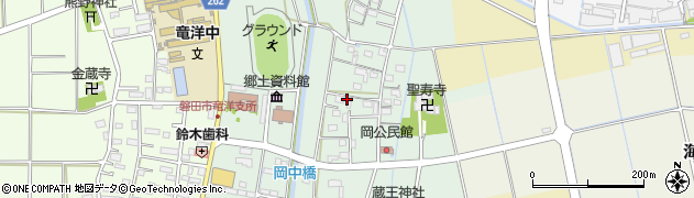 静岡県磐田市岡295周辺の地図