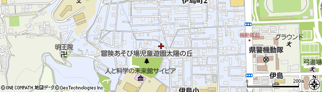 岡山県岡山市北区伊島町周辺の地図