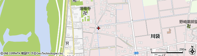 静岡県磐田市川袋521周辺の地図