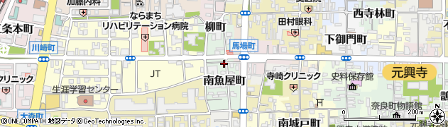 奈良県奈良市南魚屋町8周辺の地図