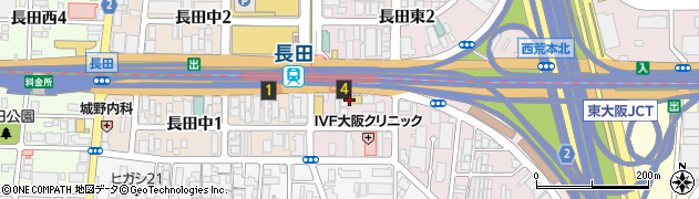 ローソン　大阪東支店周辺の地図