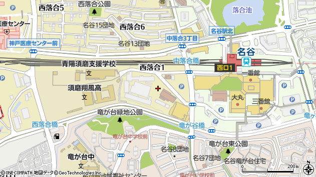 〒654-0155 兵庫県神戸市須磨区西落合の地図