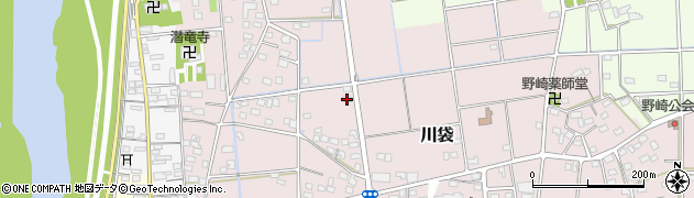 静岡県磐田市川袋574周辺の地図
