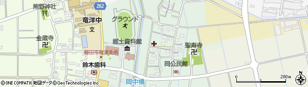静岡県磐田市岡310周辺の地図