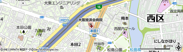 大阪掖済会病院居宅介護支援事業所周辺の地図
