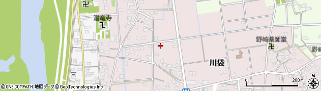 静岡県磐田市川袋570周辺の地図