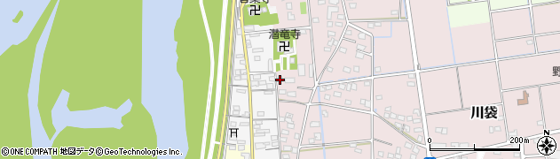静岡県磐田市川袋465周辺の地図