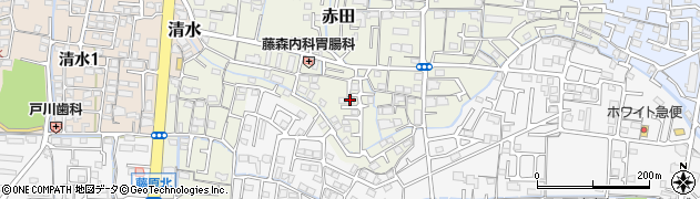 岡山県岡山市中区赤田299周辺の地図