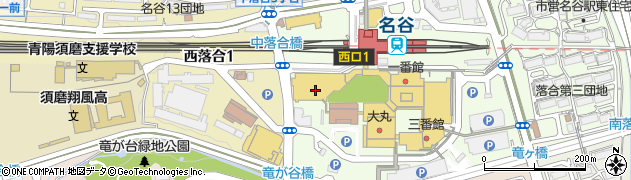 須磨パティオ健康館３Ｆ　パティオホール周辺の地図