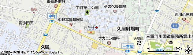 三重県津市久居射場町112周辺の地図