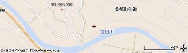 島根県益田市美都町仙道344周辺の地図