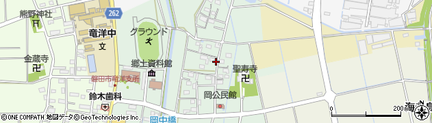 静岡県磐田市岡306周辺の地図